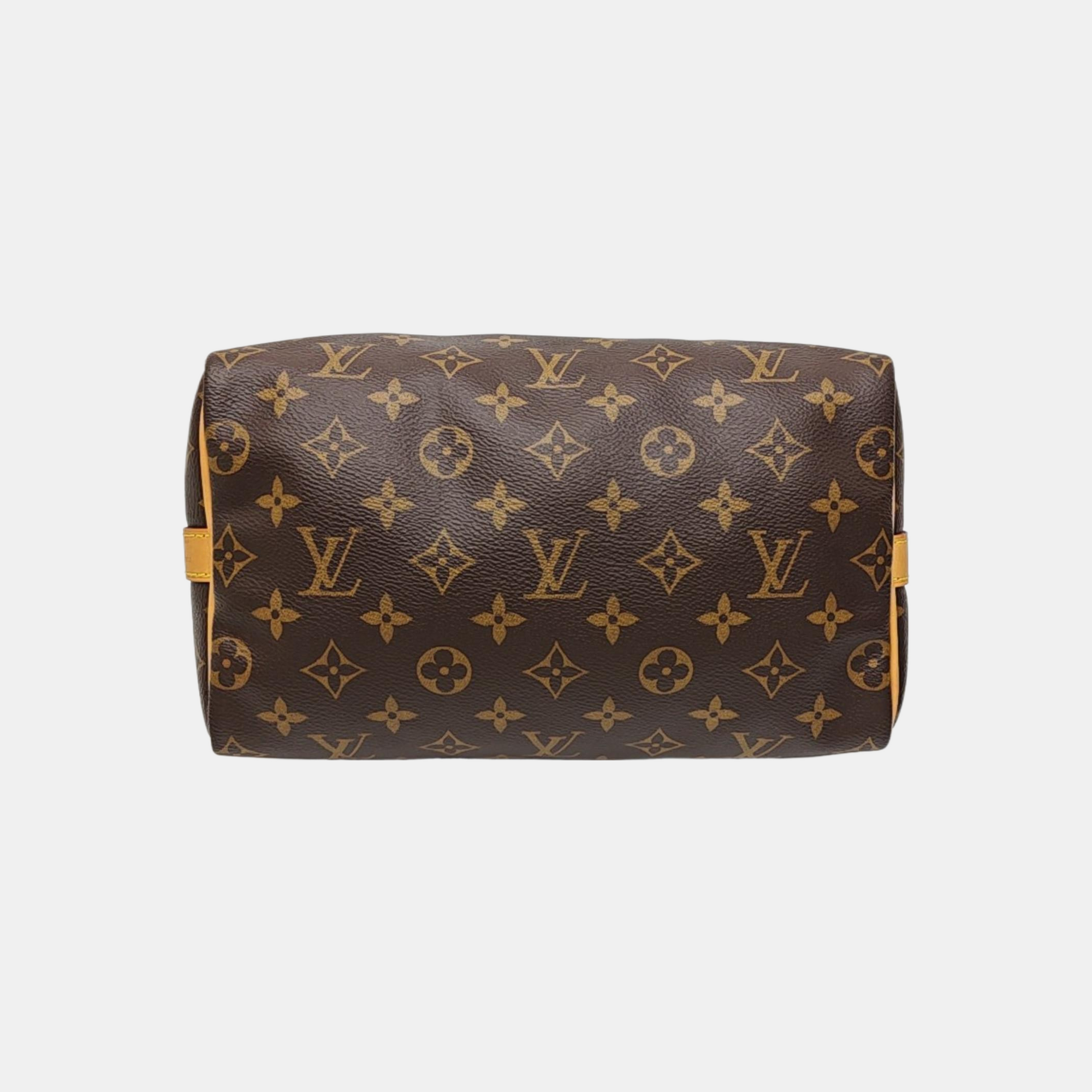SPEEDY 25 Monogram Coated Canvas Brown