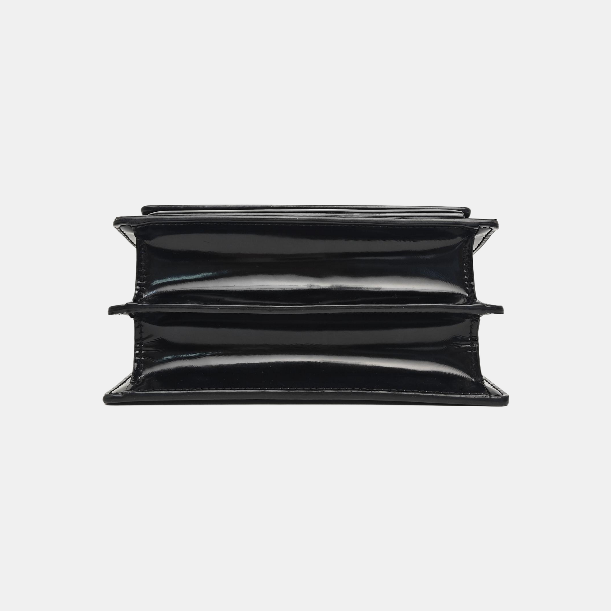 SUNSET Small Patent Leather Black
