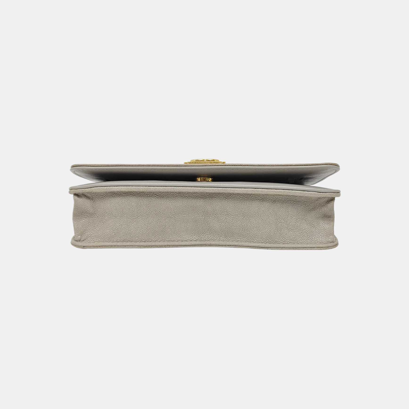 BOY CHANEL WOC Piel de becerro graneada acolchada gris