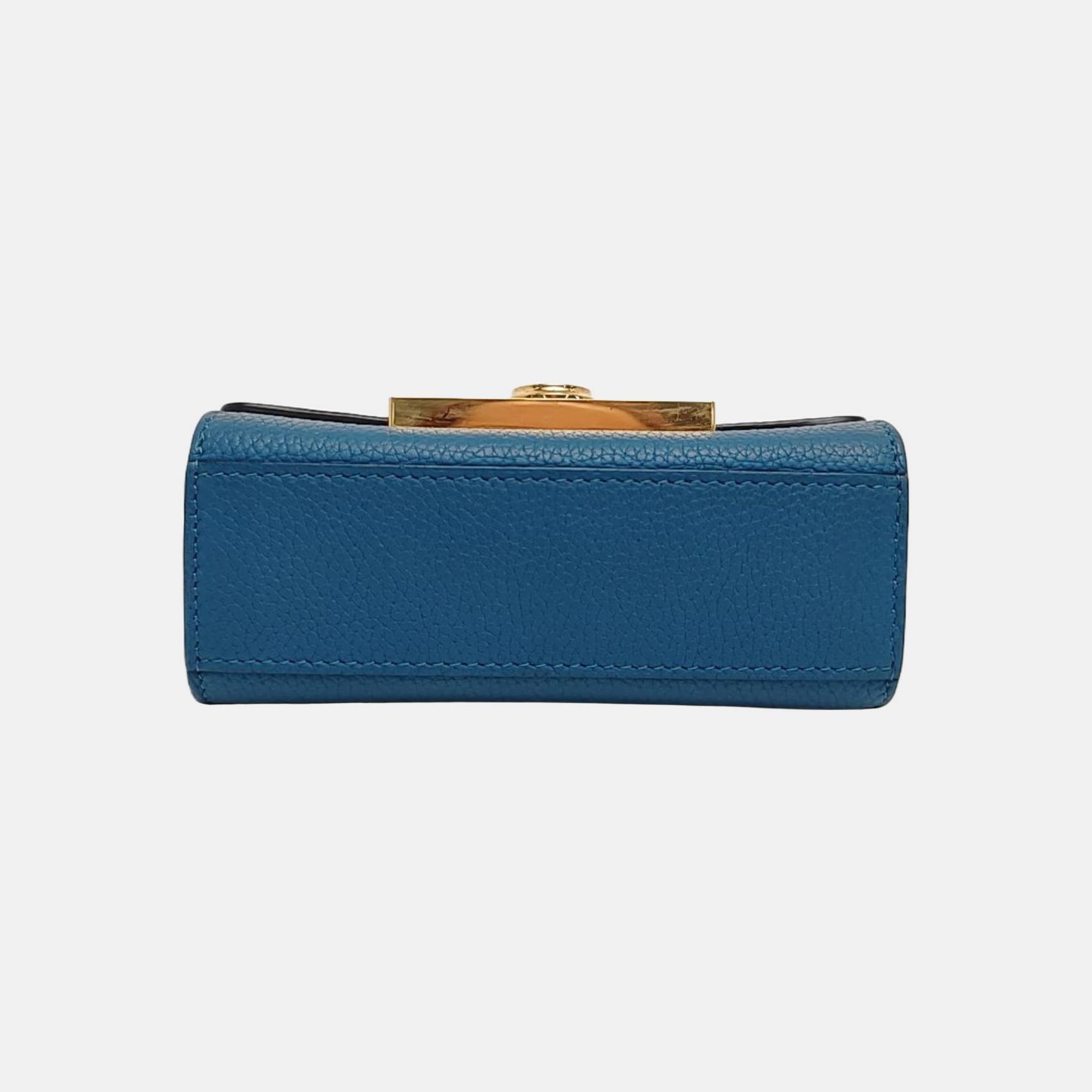 Calfskin Shoulder Bag Mini Blue