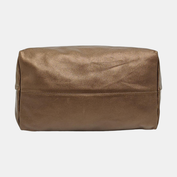 Calfskin Shoulder Bag Beige