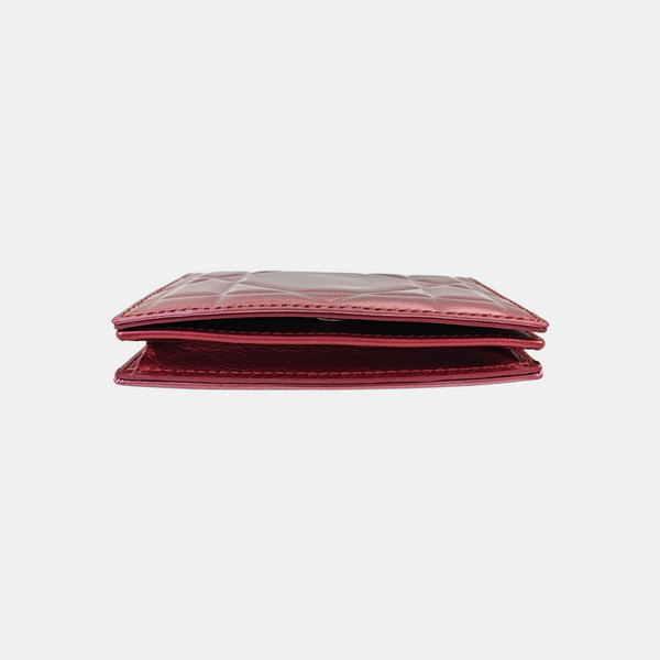 Cannage Calfskin Coin Purse Pink