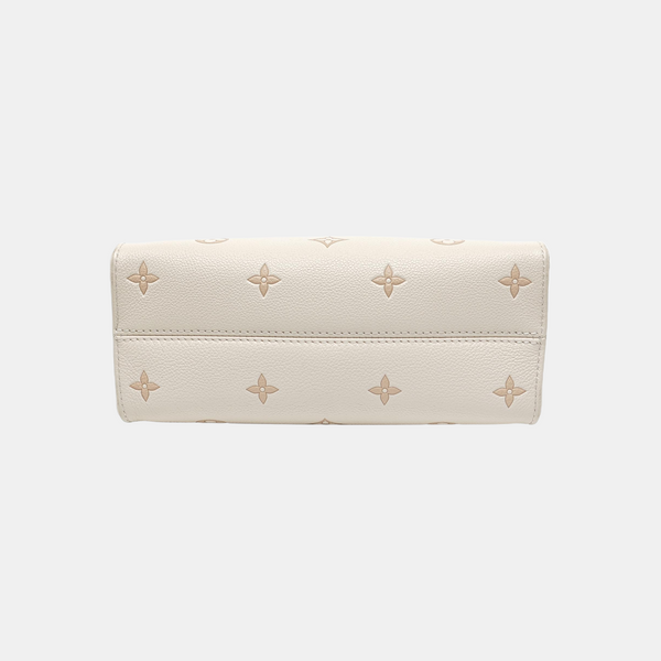 ONTHEGO PM Monogram Calfskin Beige