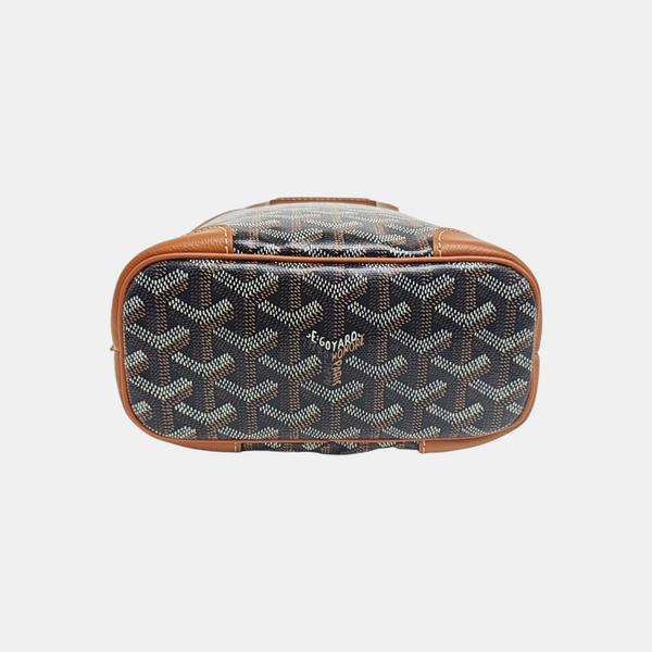 Coated Canvas Shoulder Bag Mini Black
