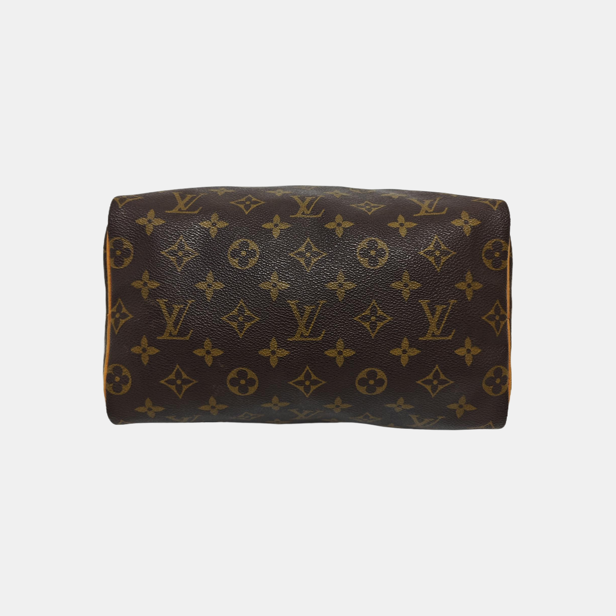 SPEEDY 25 Monogram Coated Canvas Brown