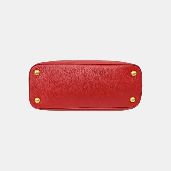 Calfskin Shoulder Bag Red