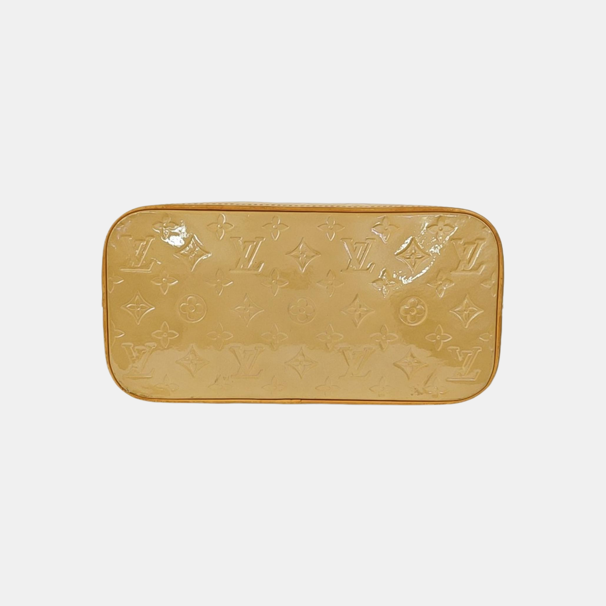 HOUSTON Monogram Patent Leather Beige