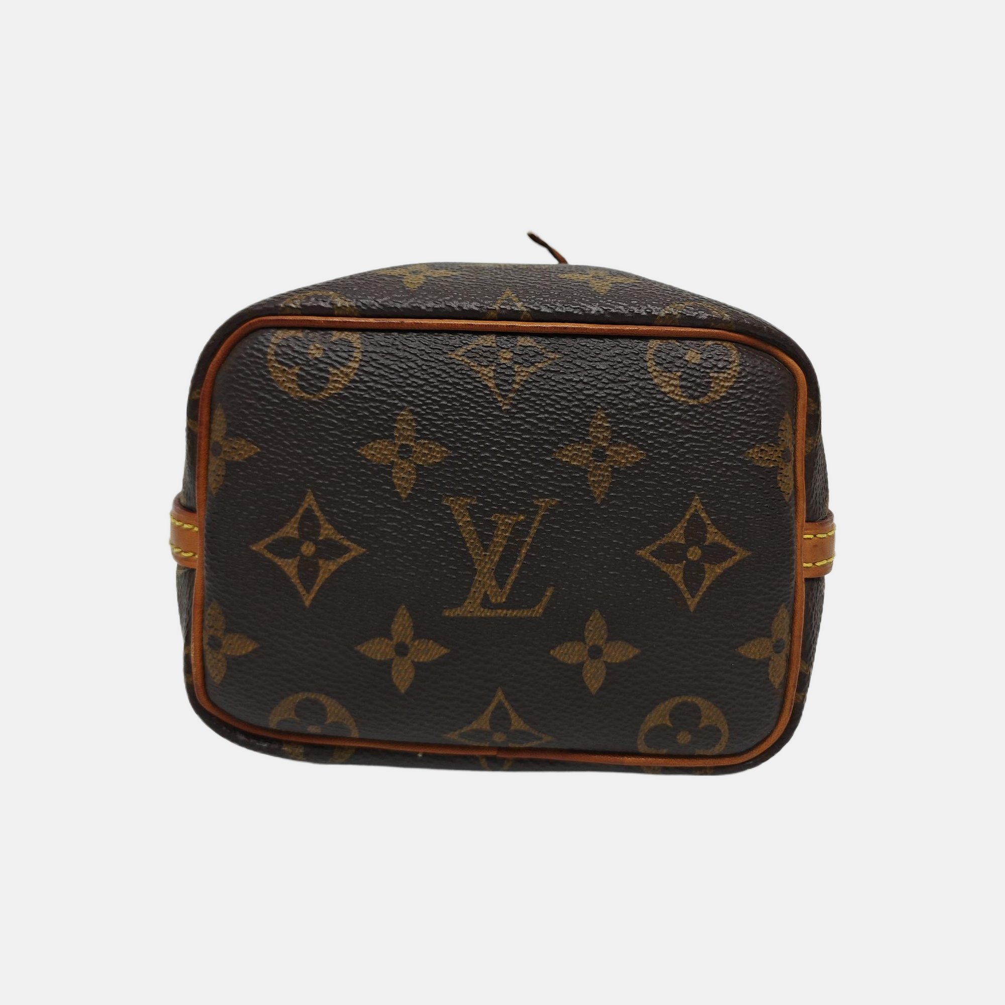 NÉONOÉ Nano Lona Revestida Monogram Marrón