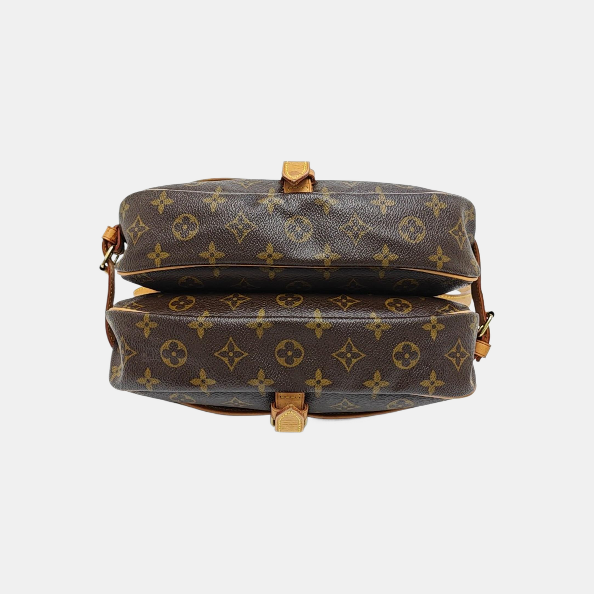 SAUMUR Monogram Coated Canvas Brown
