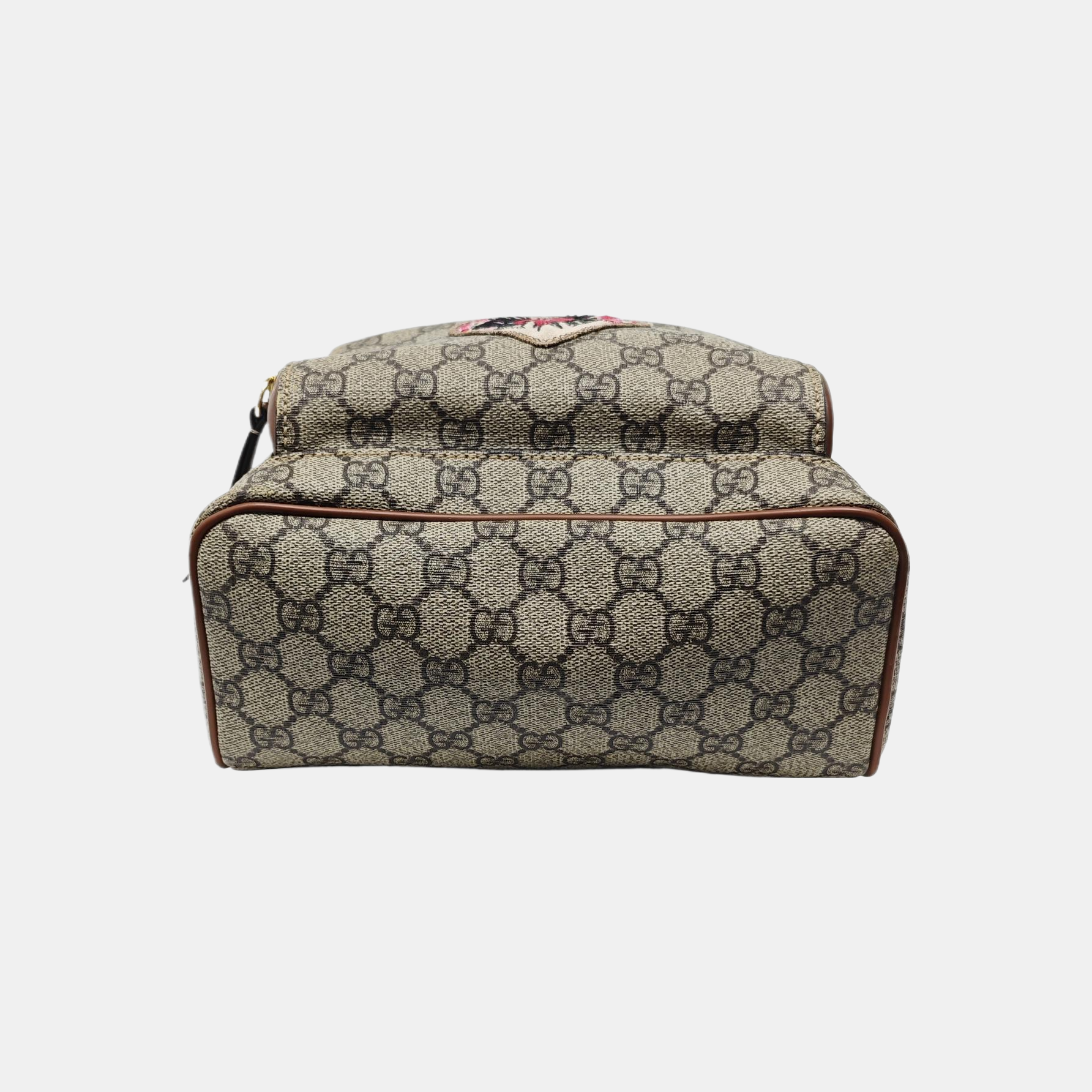 Monogram Coated Canvas Backpack Black