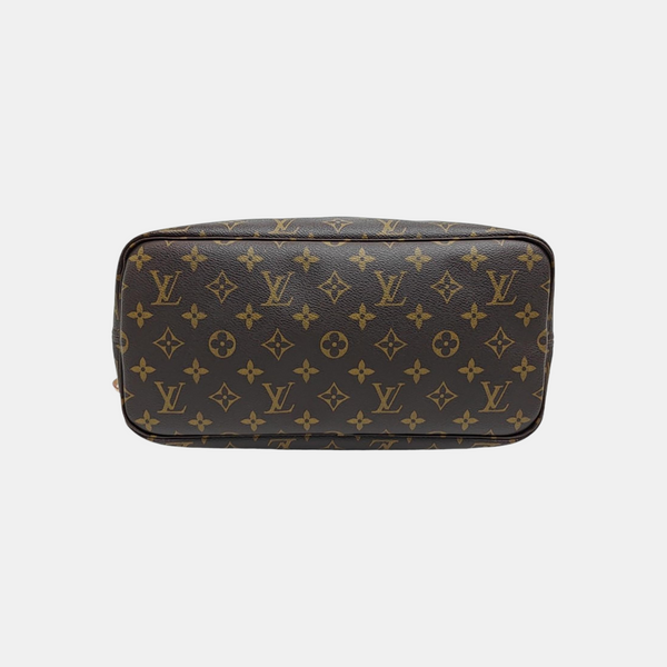 NEVERFULL MM Monogram Coated Canvas Brown