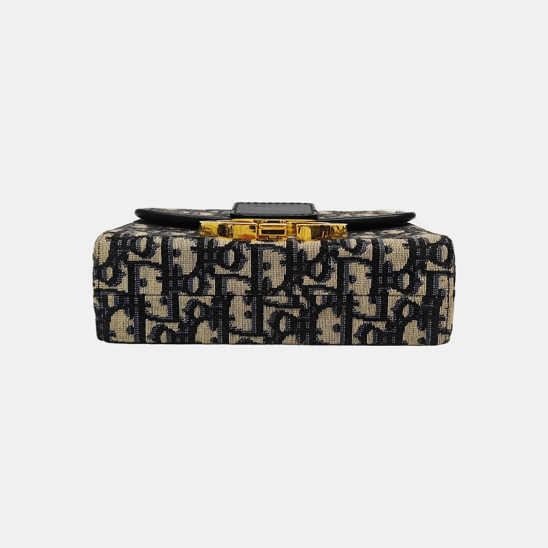 30 Montaigne Mini Oblique Canvas Blue