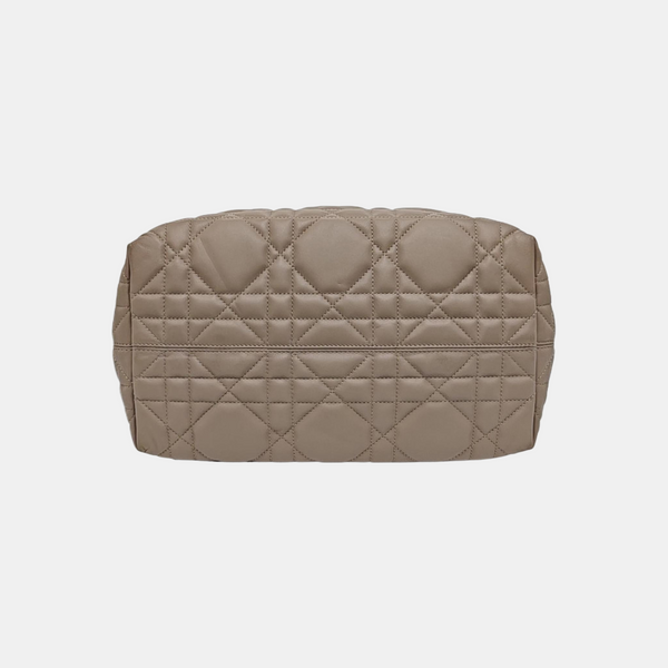Toujours Medium Cannage Calfskin Gray
