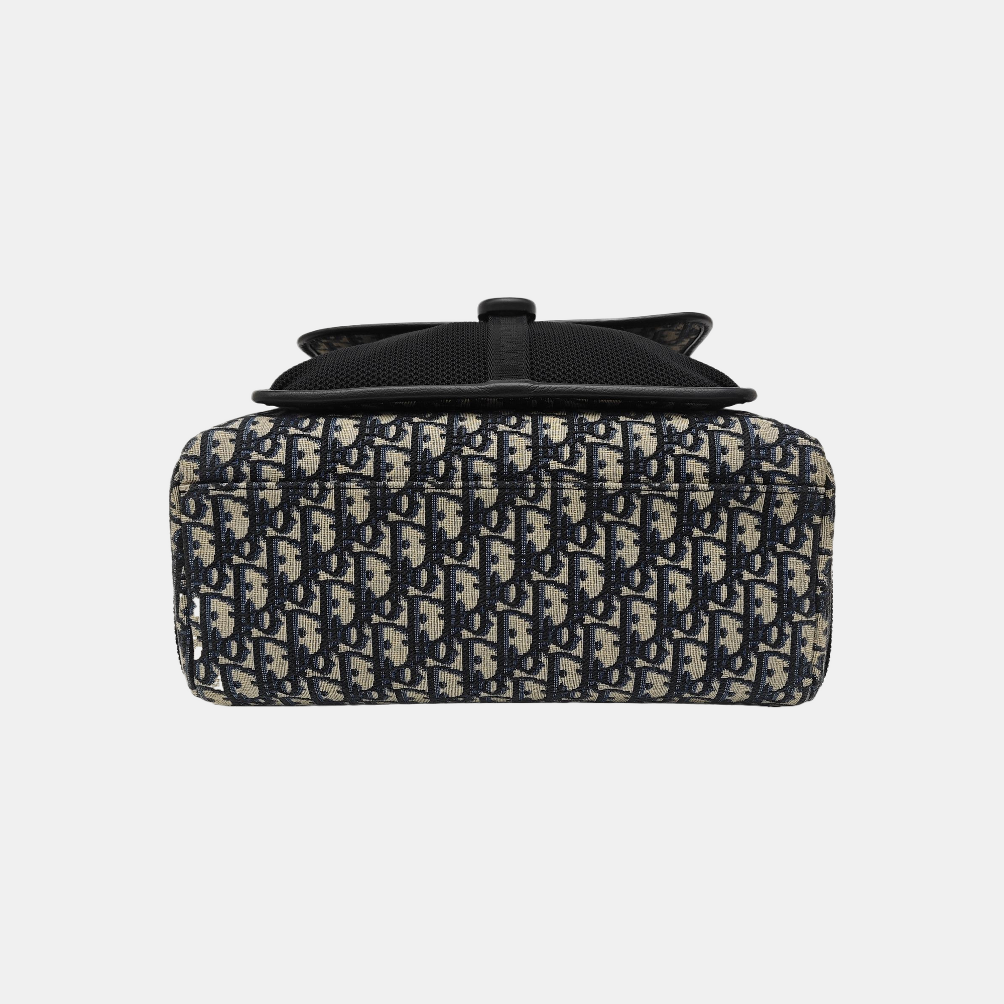 Oblique Canvas Backpack Blue