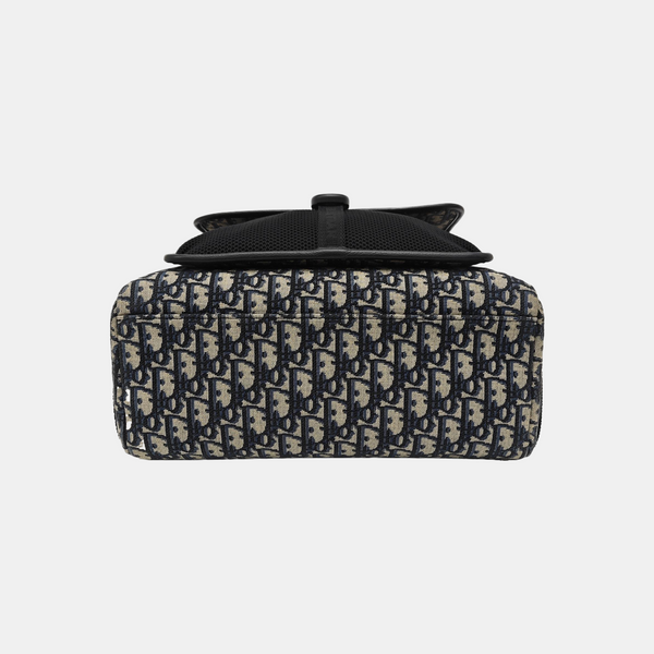 Oblique Canvas Backpack Blue