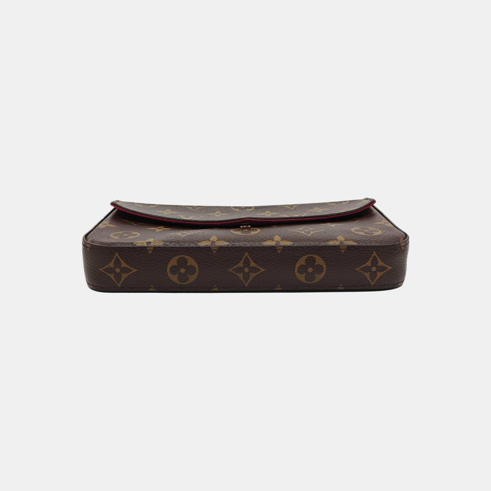 FÉLICIE Monogram Coated Canvas Brown