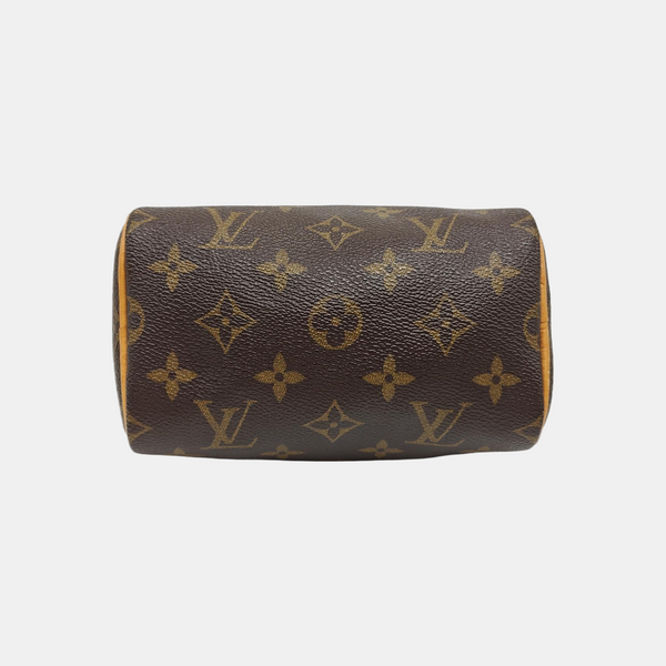 SPEEDY Nano Monogram Coated Canvas Brown
