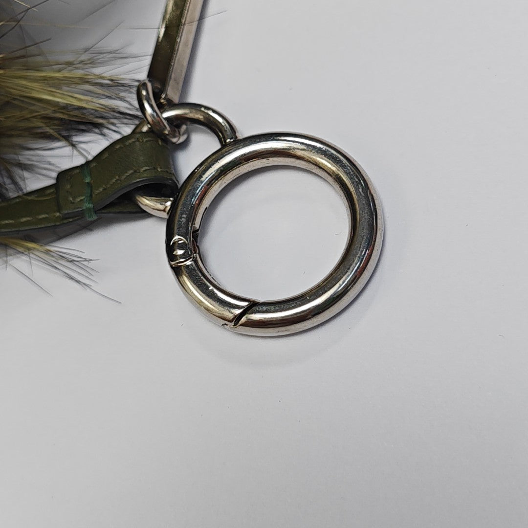 Fabric Bag Charm Green