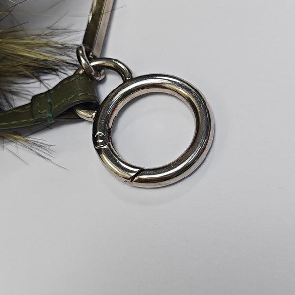 Fabric Bag Charm Green