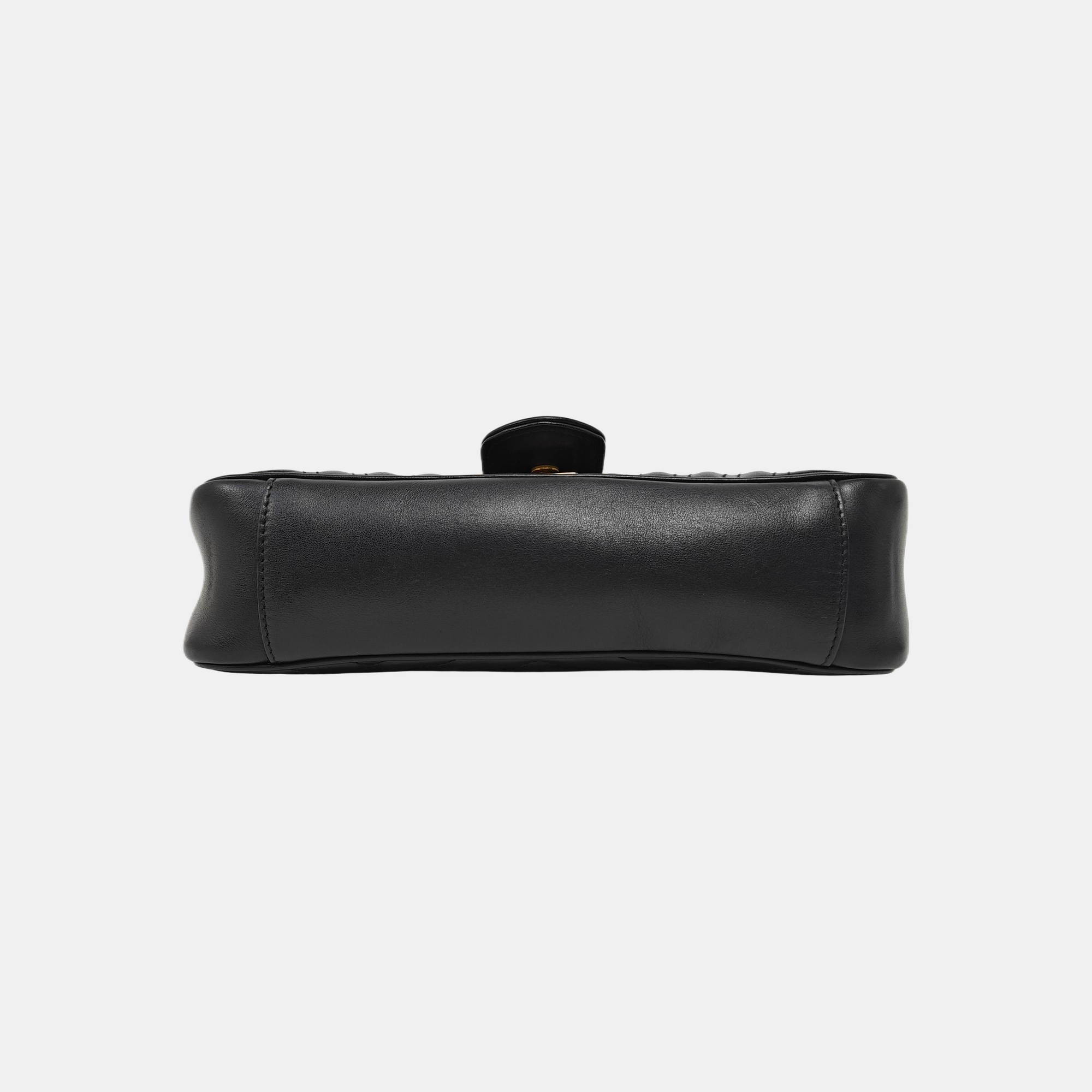 GG Marmont Medium Quilted Calfskin Black