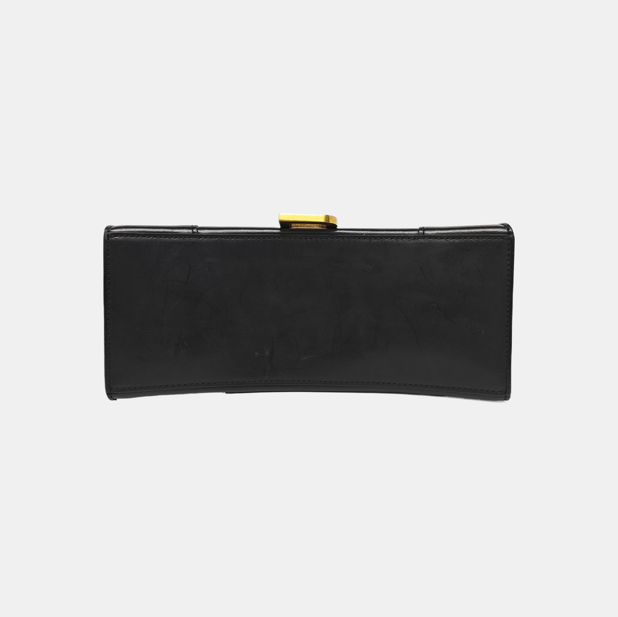 Hourglass S Calfskin Black