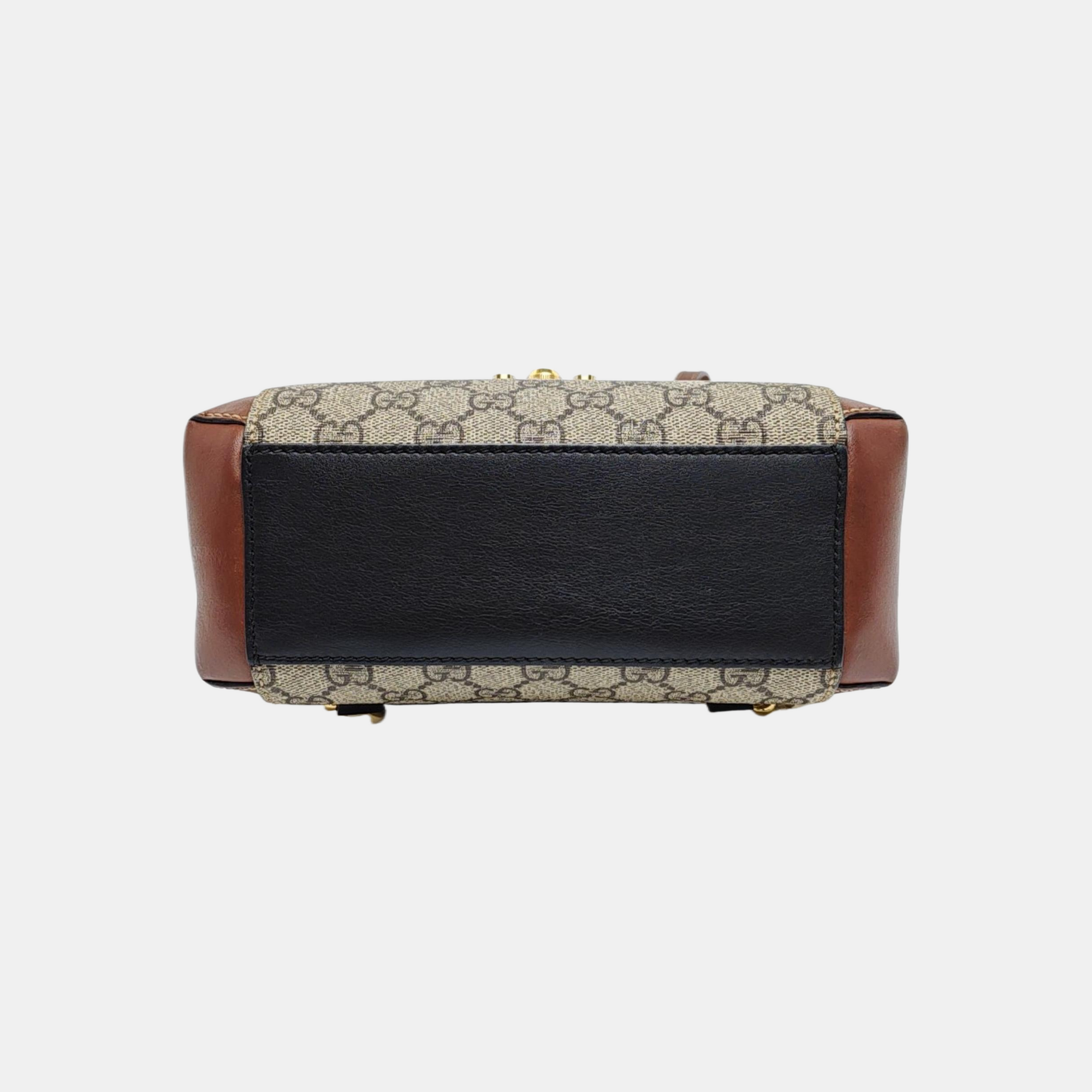 Padlock Mini Monogram Coated Canvas Black