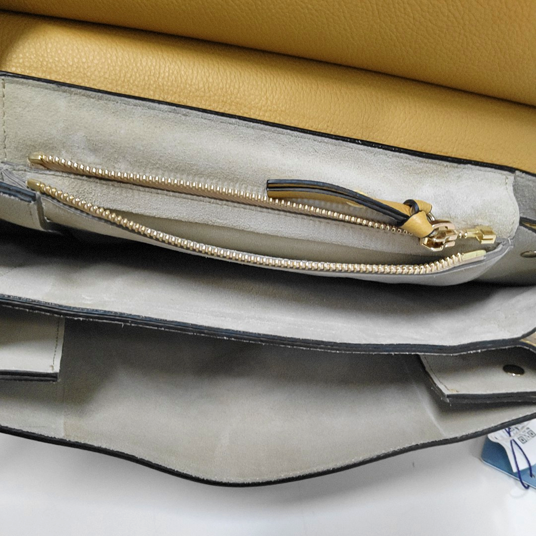 Faye Medium Calfskin Yellow