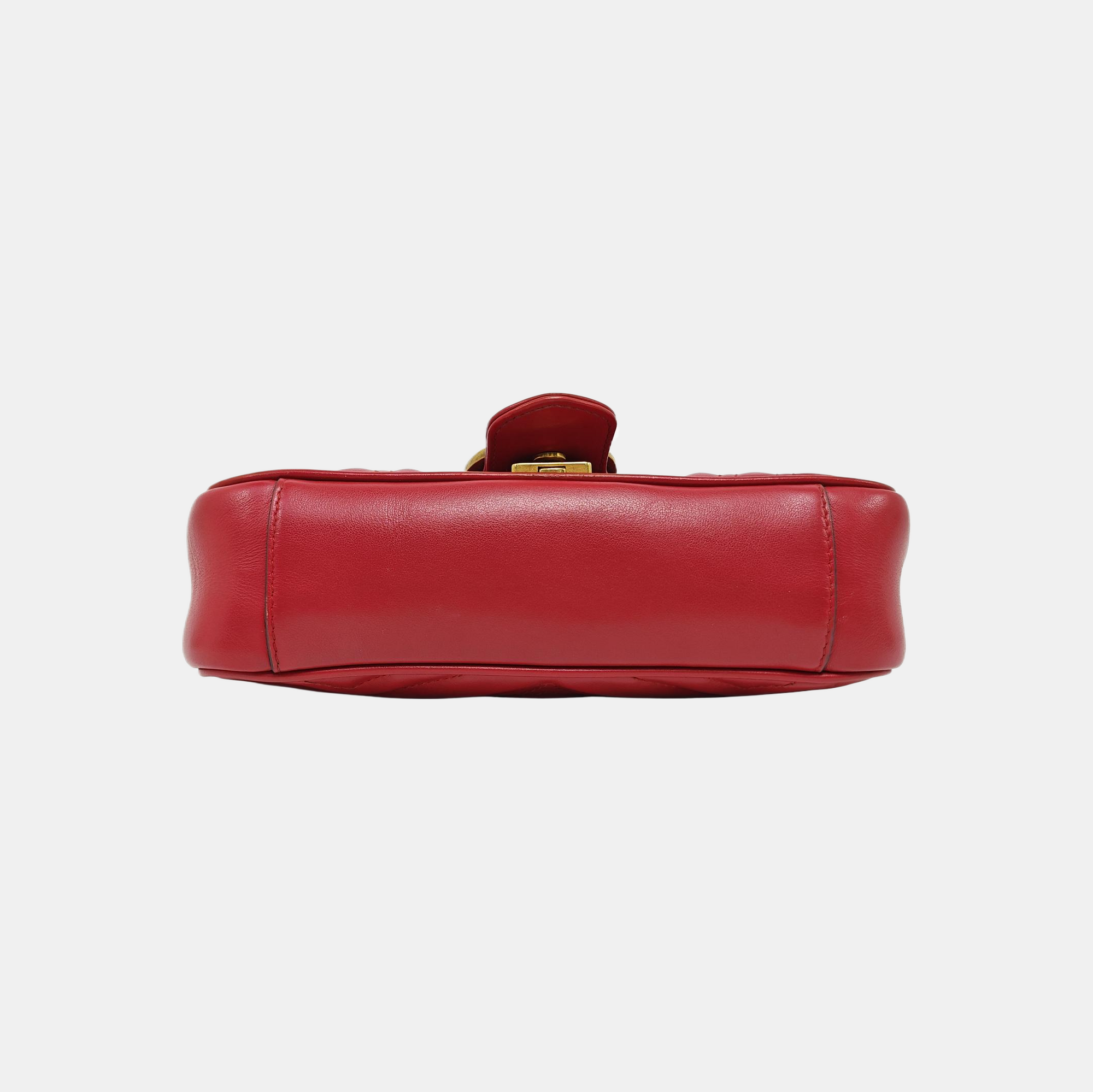 GG Marmont Small Quilted Calfskin Red