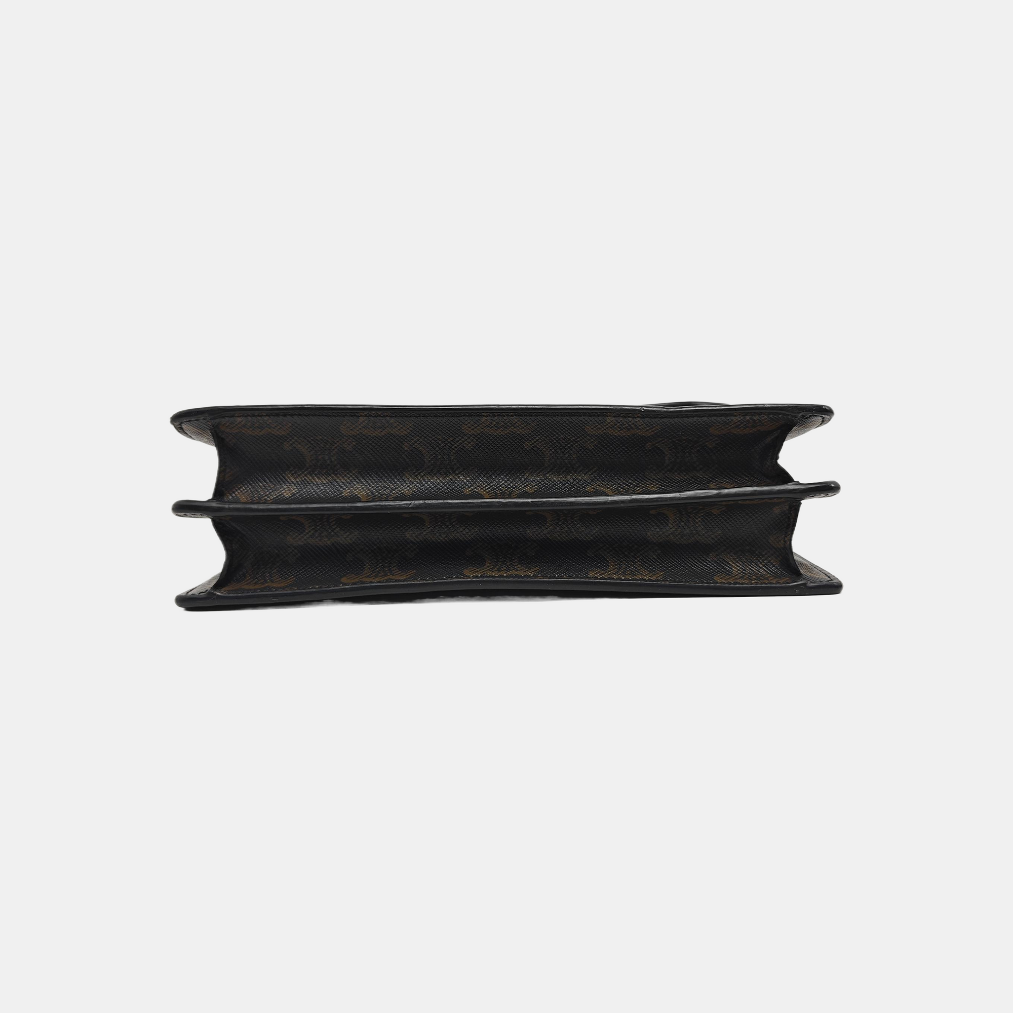 TRIOMPHE CANVAS Small Coated Canvas Brown