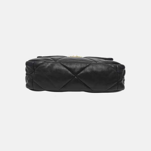 CHANEL 19 Small Quilted Lambskin Black