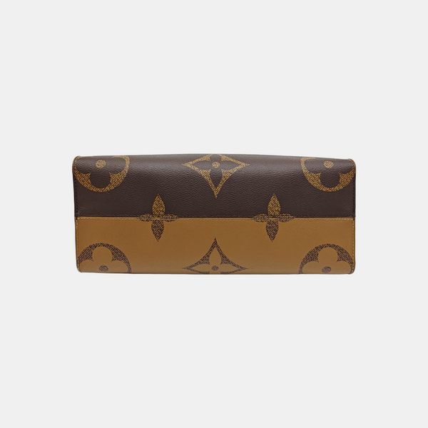 ONTHEGO MM Monogram Coated Canvas Brown