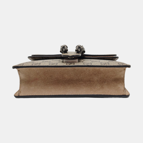 Dionysus Mini Monogram Coated Canvas Beige