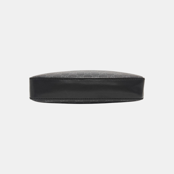 GG Supreme Small Monogram Coated Canvas Black