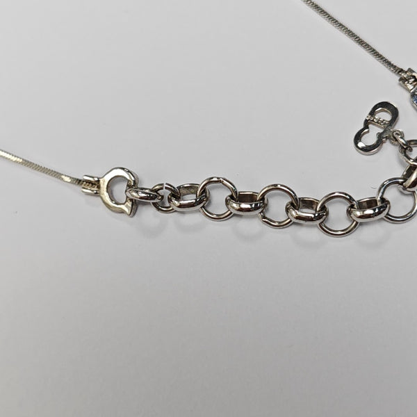 Dior Oblique Metal Silver Necklace