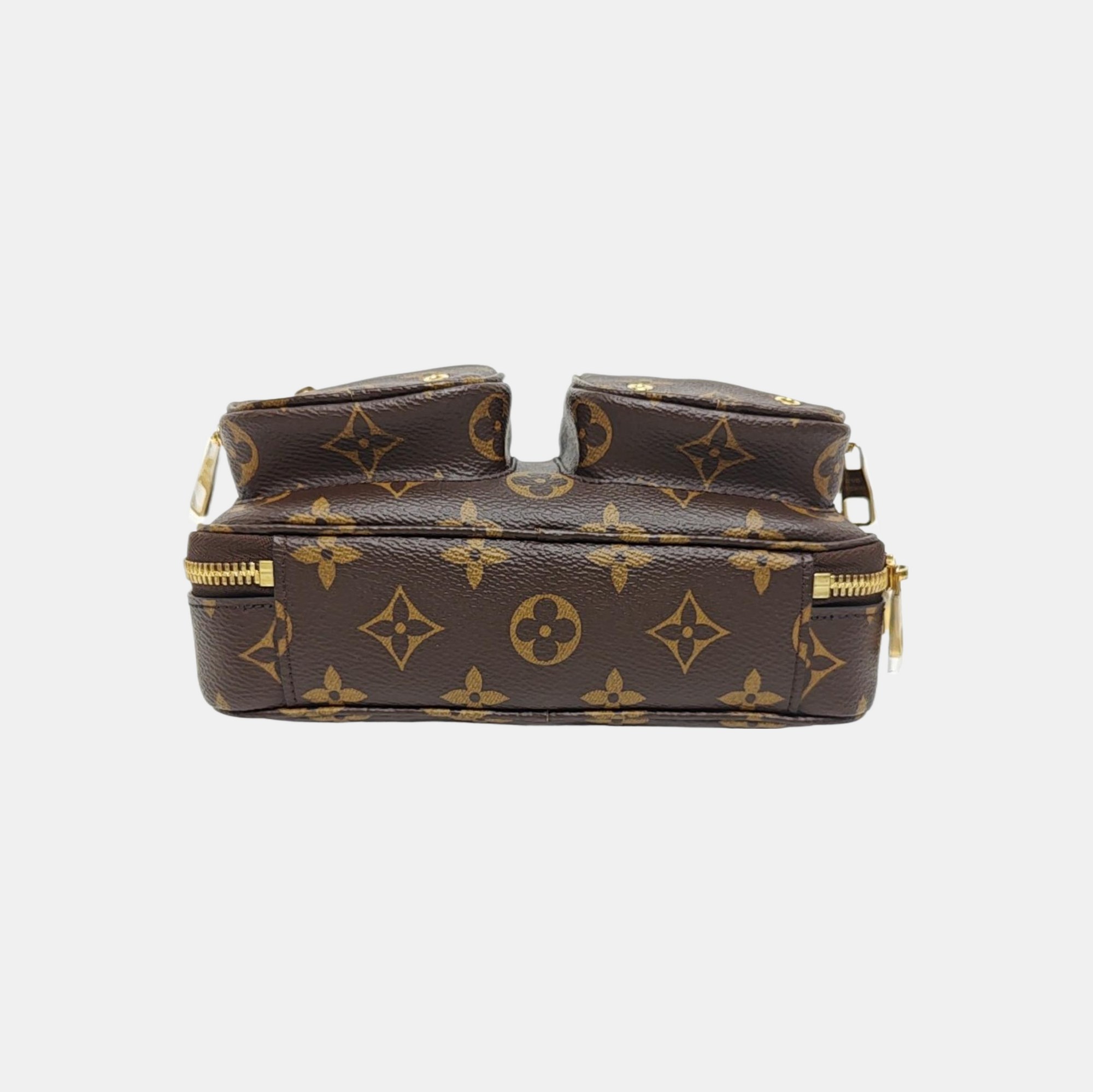 UTILITY Monogram Coated Canvas Brown