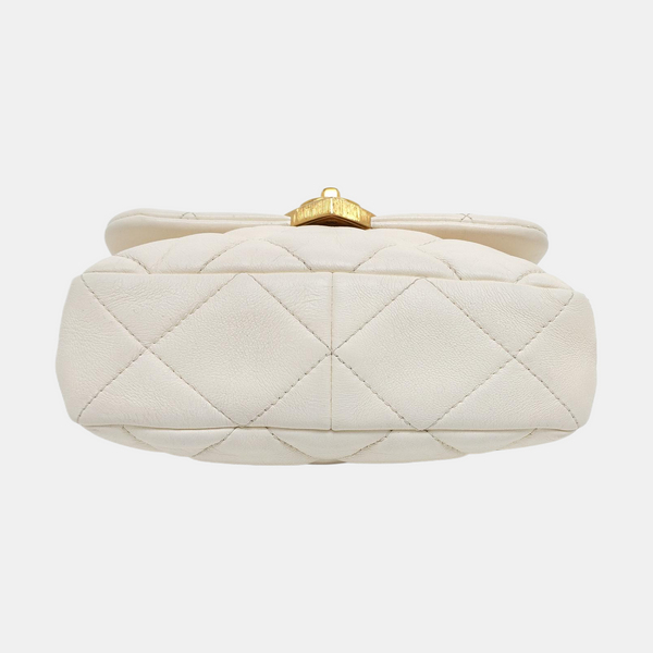 Quilted Lambskin White