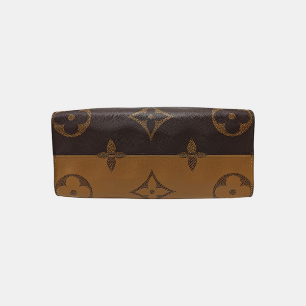 Authenticated pre-owned  ONTHEGO MM Monogram Coated Canvas Brown - Tote Bag at Looply