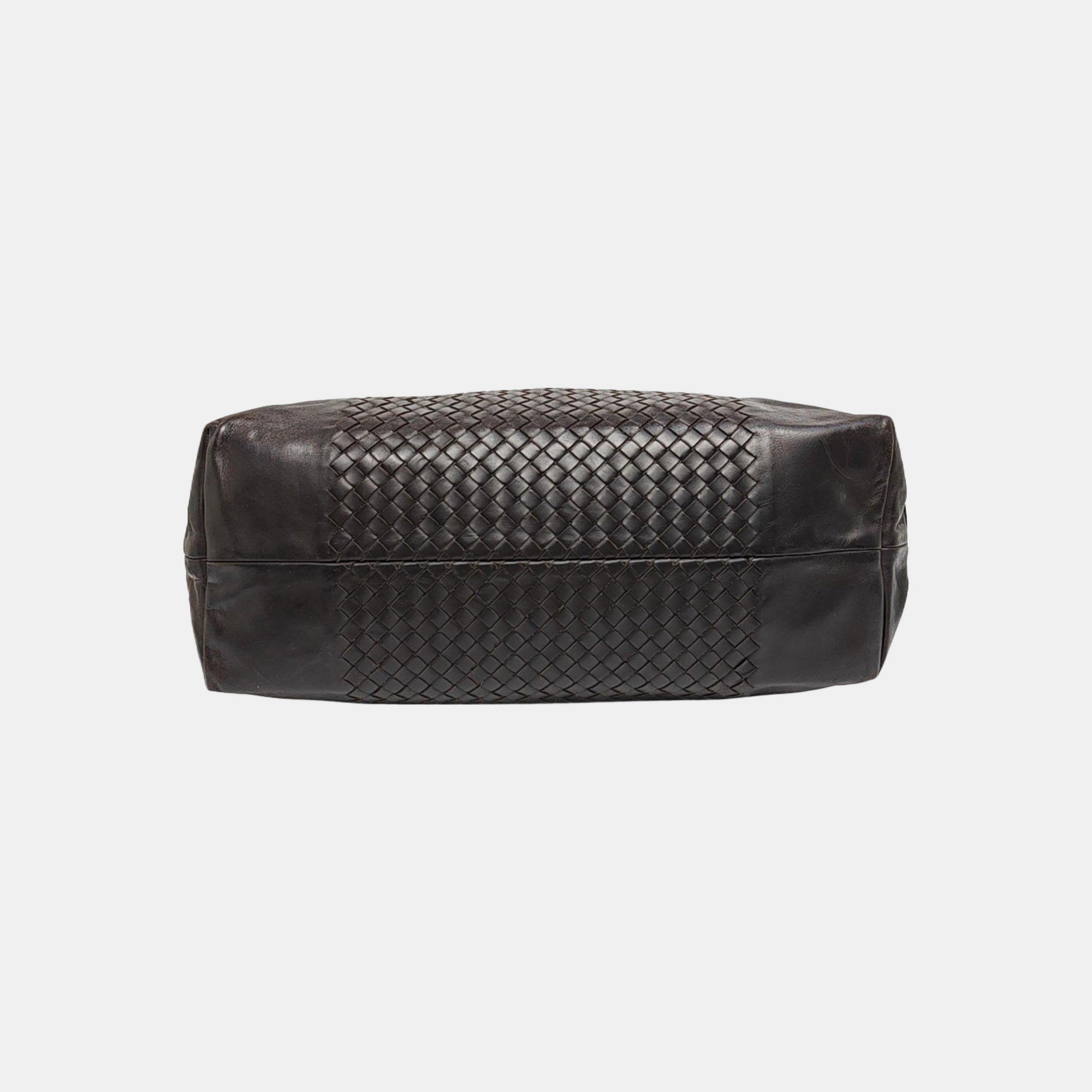 Calfskin Shoulder Bag Brown