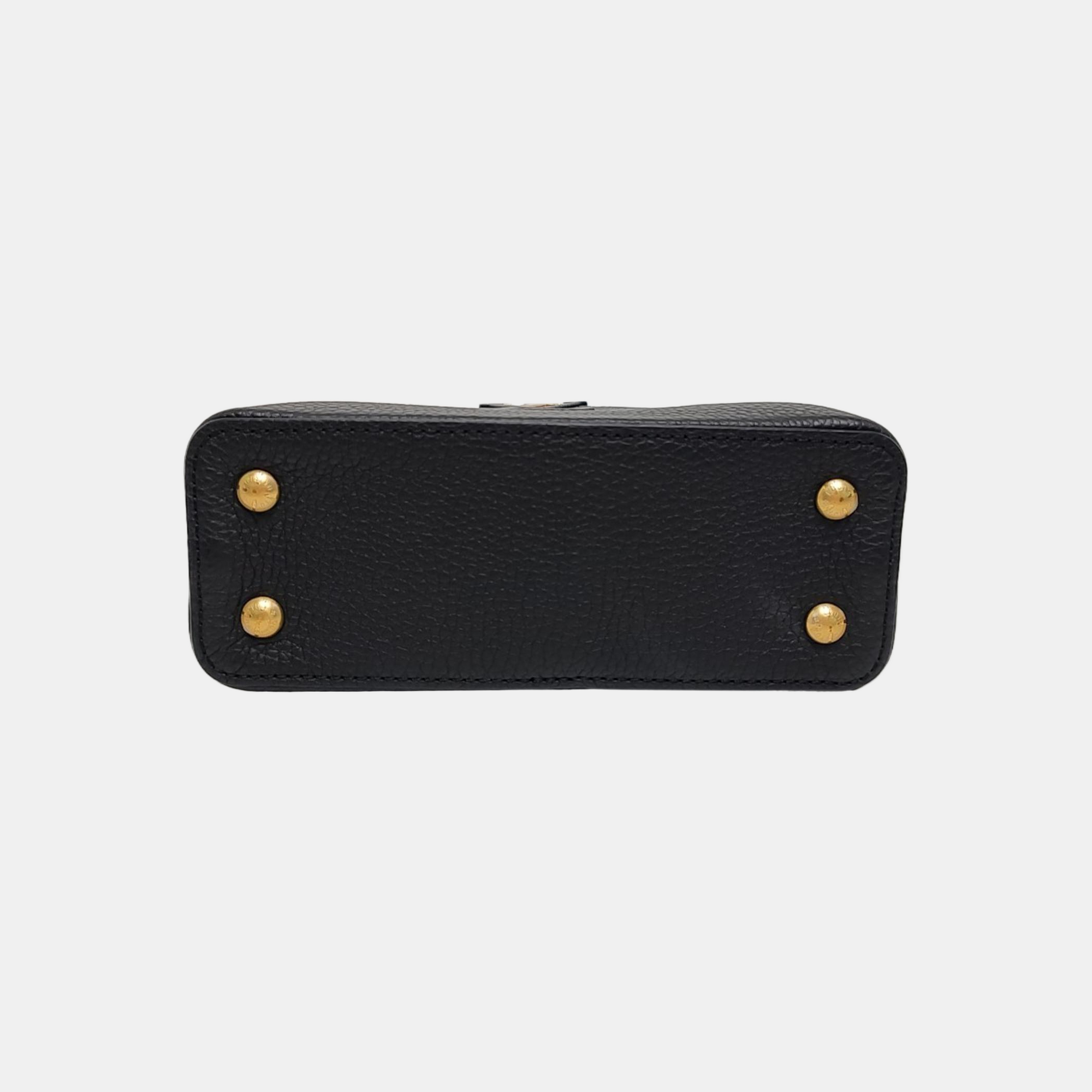 Authenticated pre-owned  CAPUCINES Mini Calfskin Black - Shoulder Bag at Looply