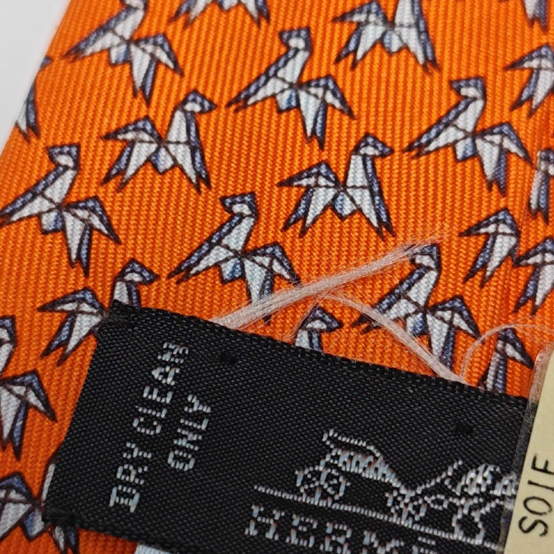 Mulberry Silk Tie Orange