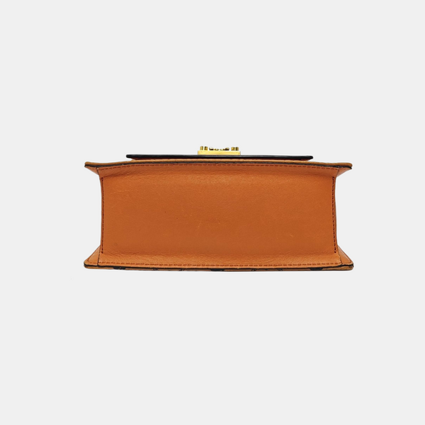 TRACY Small Monogram Coated Canvas Brown