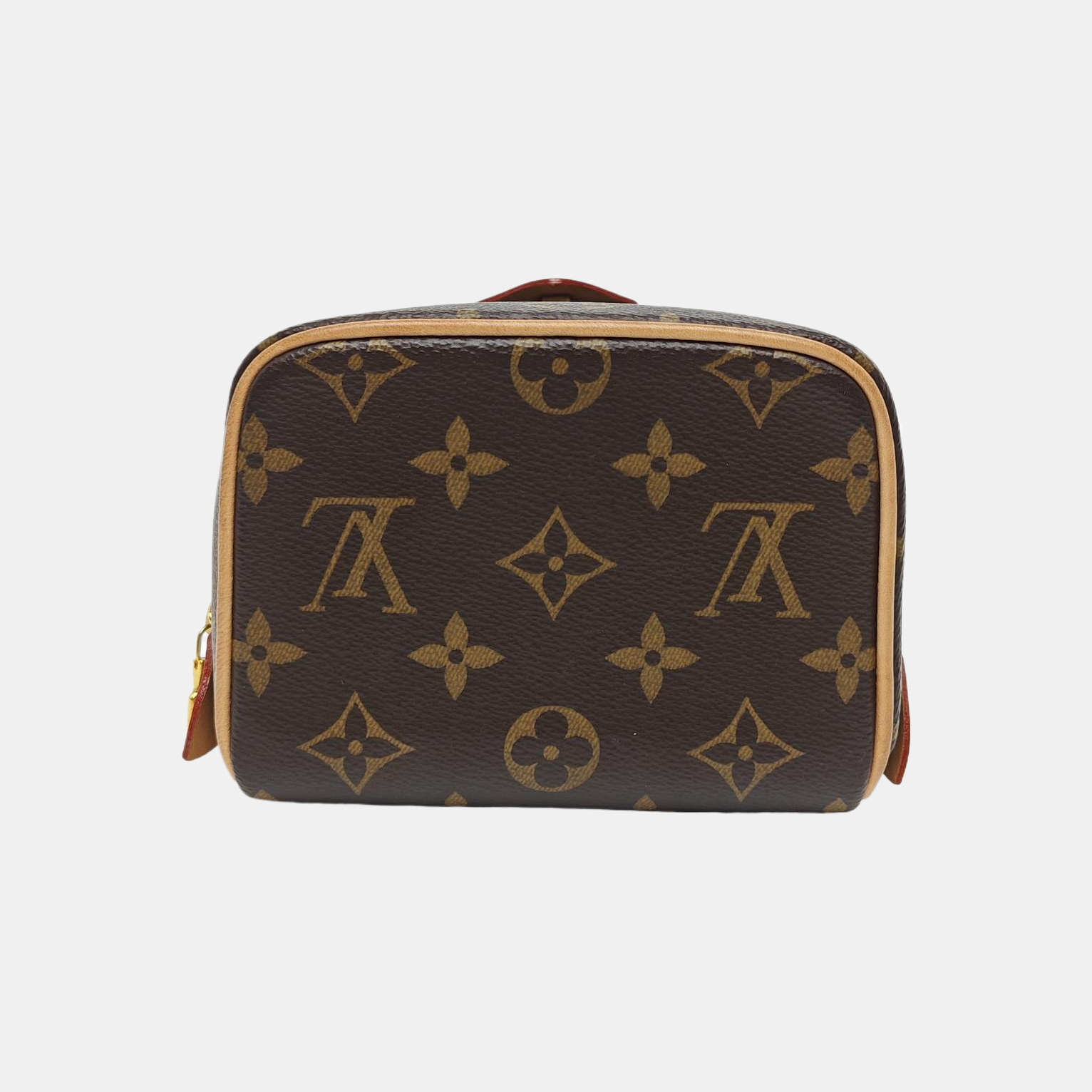 JUST IN CASE Monogram Coated Canvas Brown