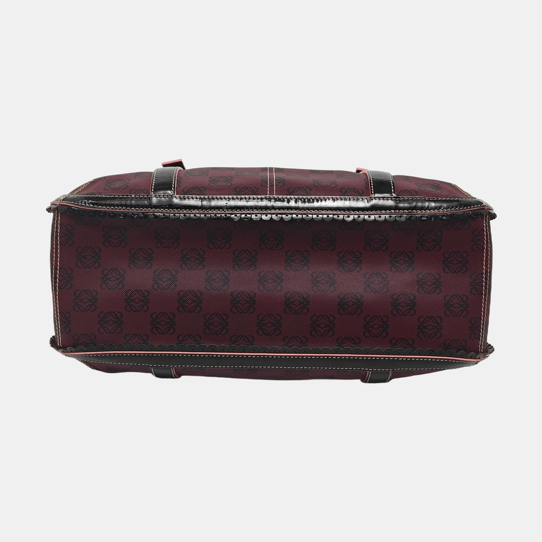 Coated Canvas Tote Bag Red