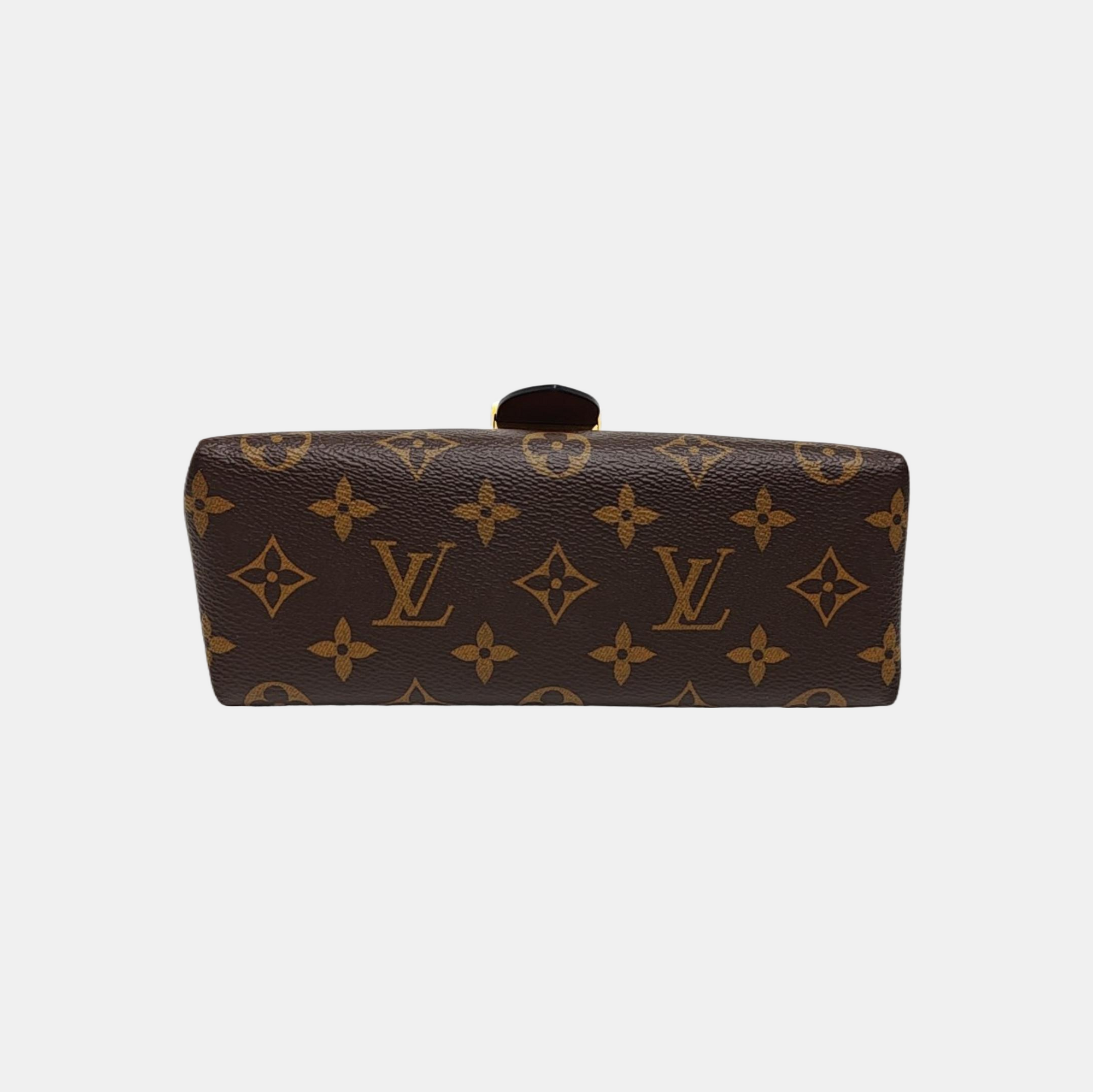 LOCKY BB Monogram Coated Canvas Brown