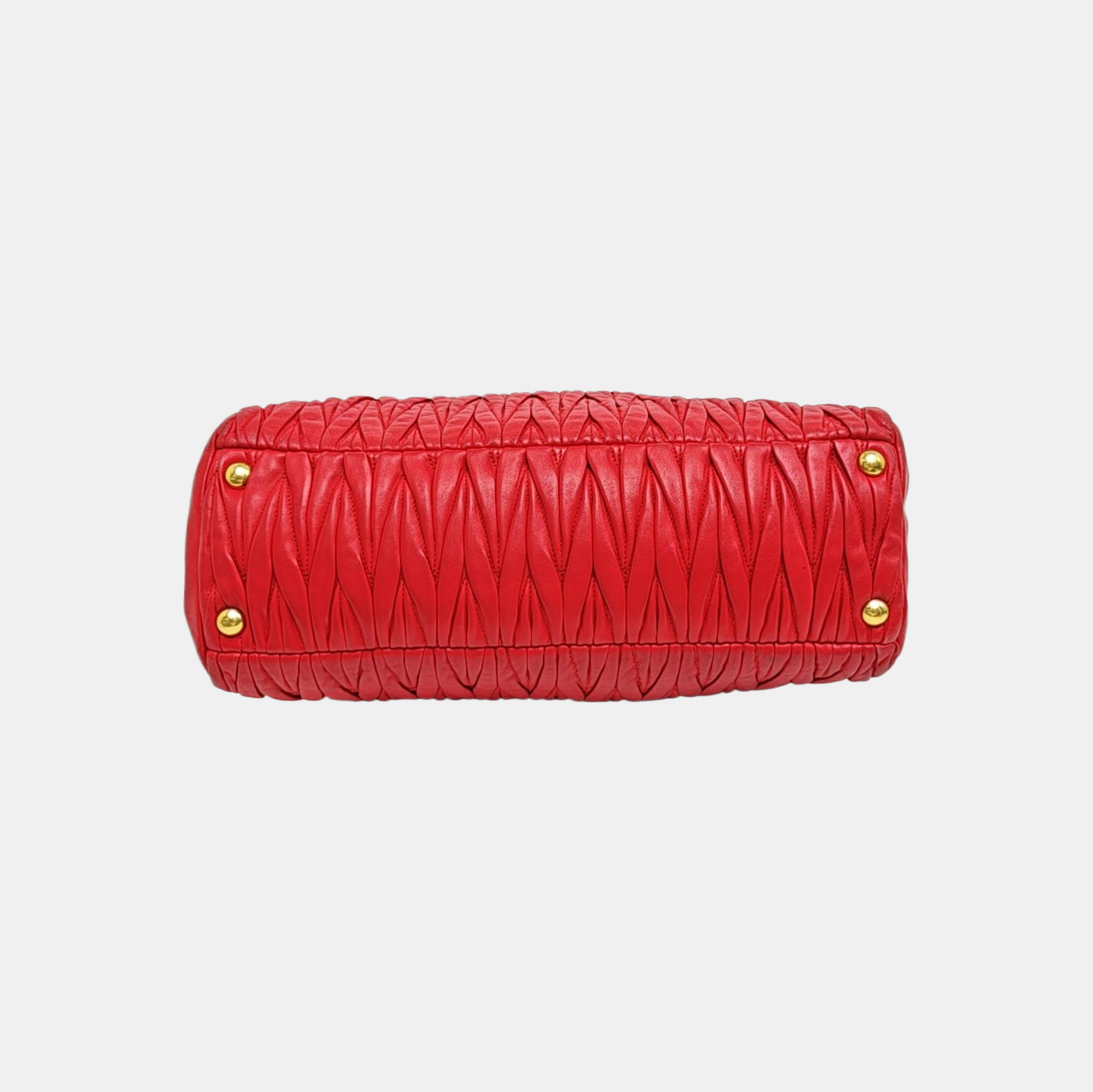 Avenue Quilted Lambskin Red
