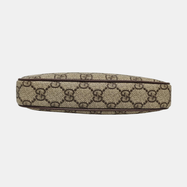 Ophidia Mini Monogram Coated Canvas Beige
