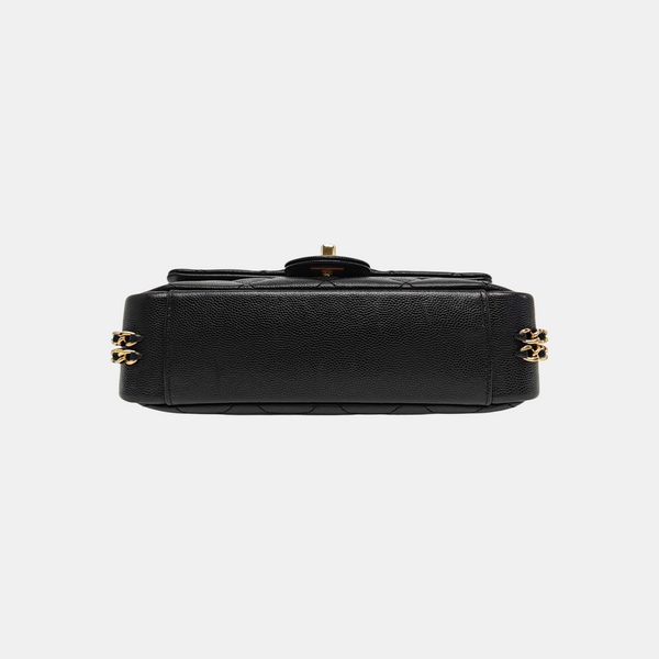 23C Mini Quilted Grained Calfskin Black