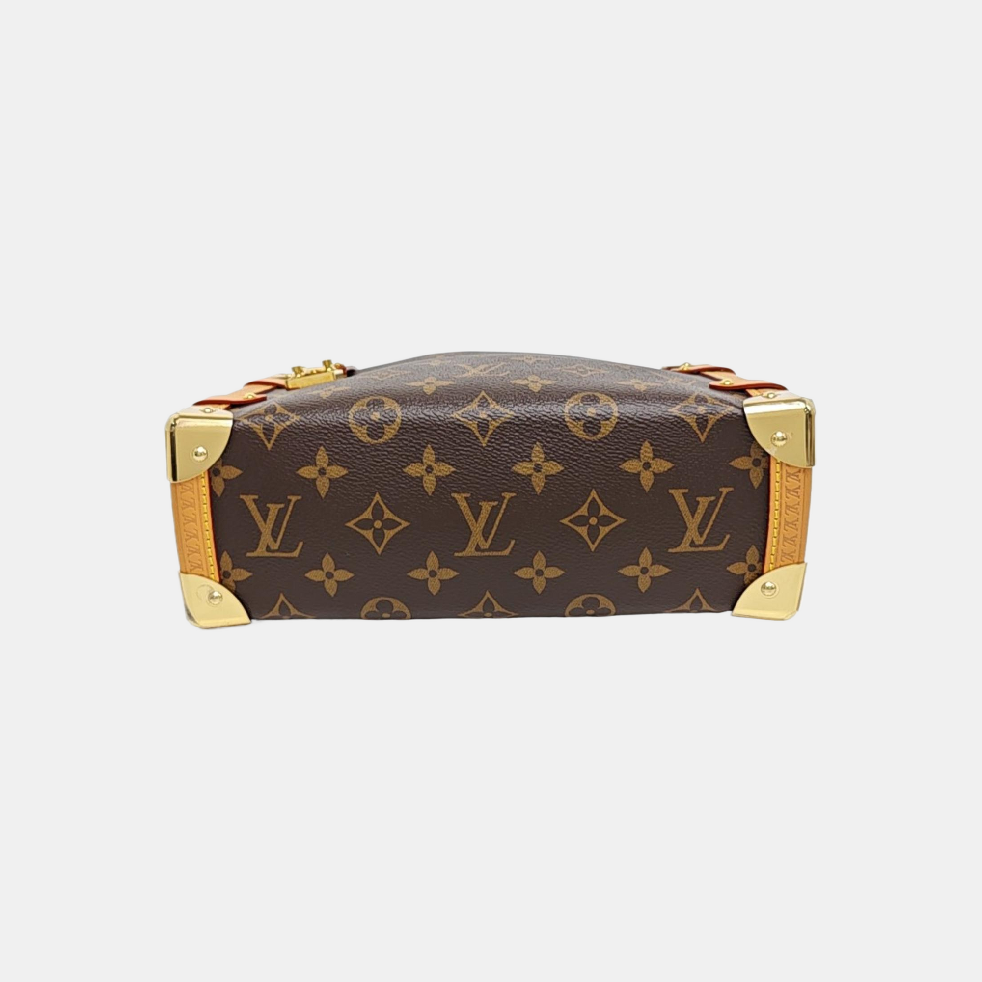 SIDE TRUNK MM Monogram Coated Canvas Brown