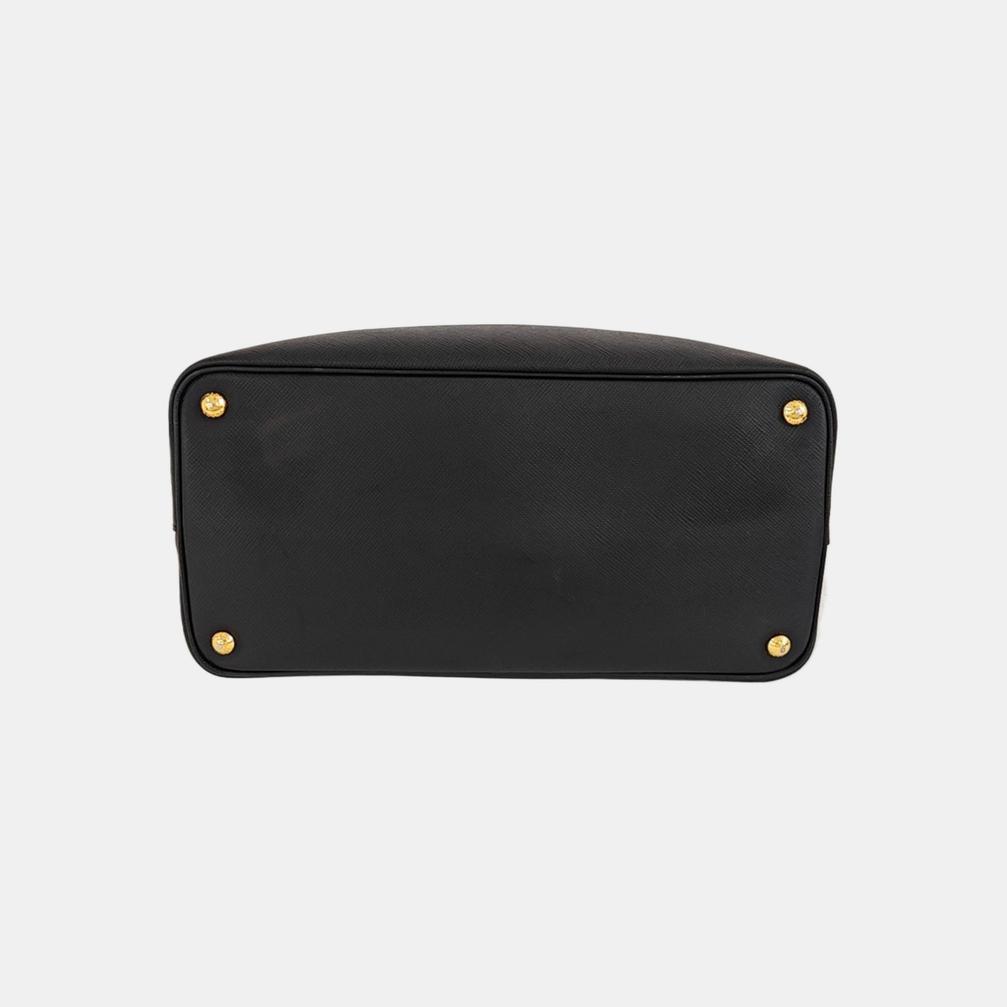 Double Saffiano Calfskin Black