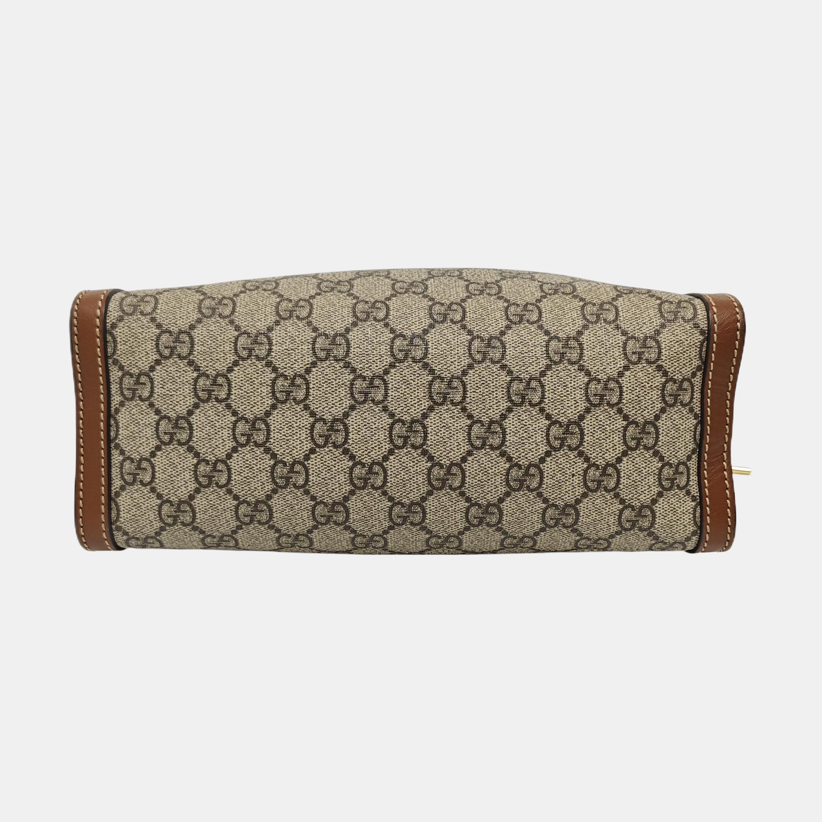 Padlock Small Monogram Coated Canvas Beige